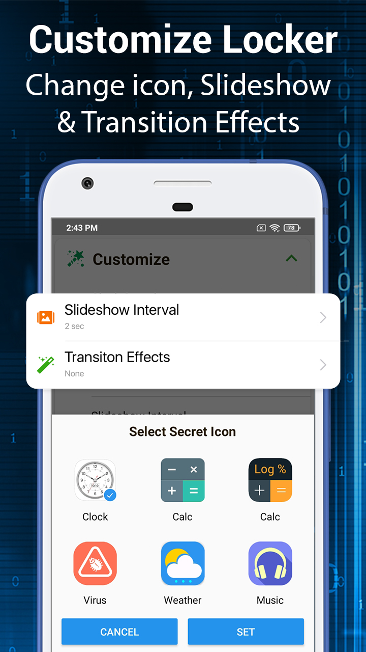 اسکرین شات 8 برنامه Clock Vault-Hide Photos,Videos