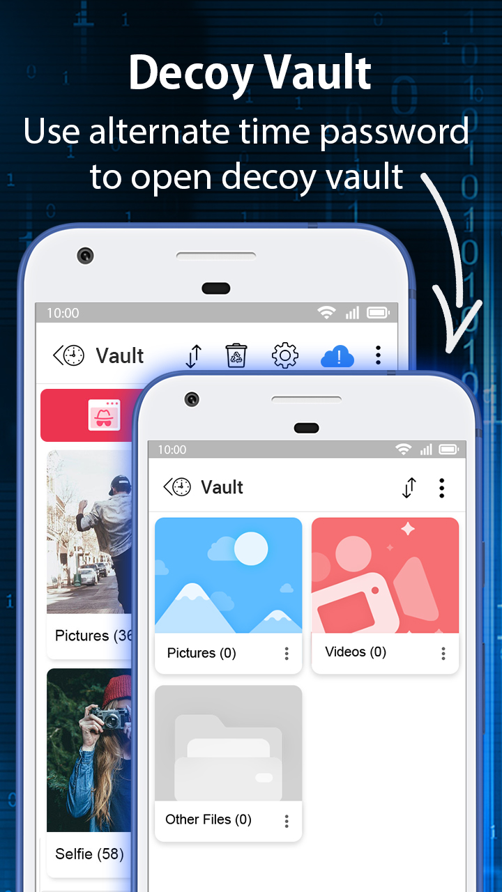 اسکرین شات 4 برنامه Clock Vault-Hide Photos,Videos