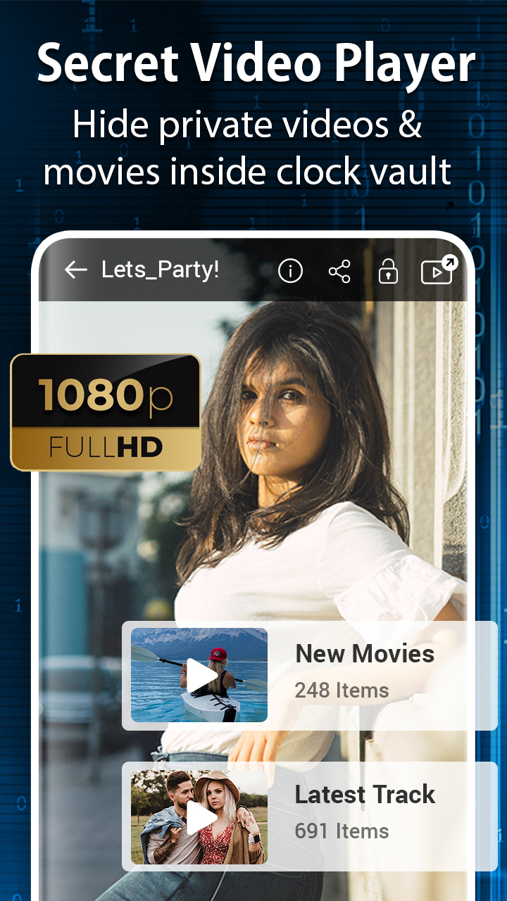 اسکرین شات 3 برنامه Clock Vault-Hide Photos,Videos