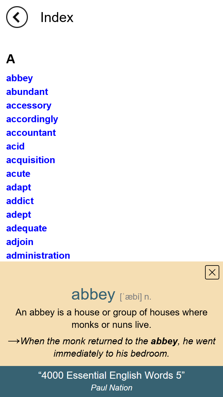اسکرین شات 7 برنامه 4000 Essential English Words 5