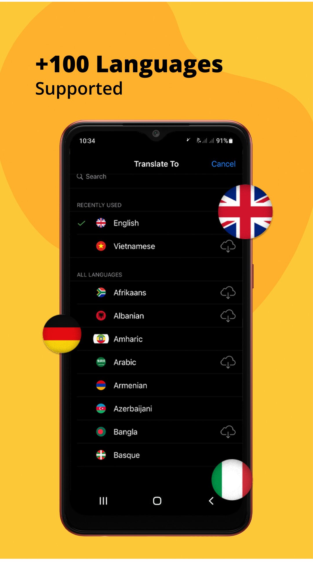 اسکرین شات 4 برنامه Photo Translator - translate pictures by camera