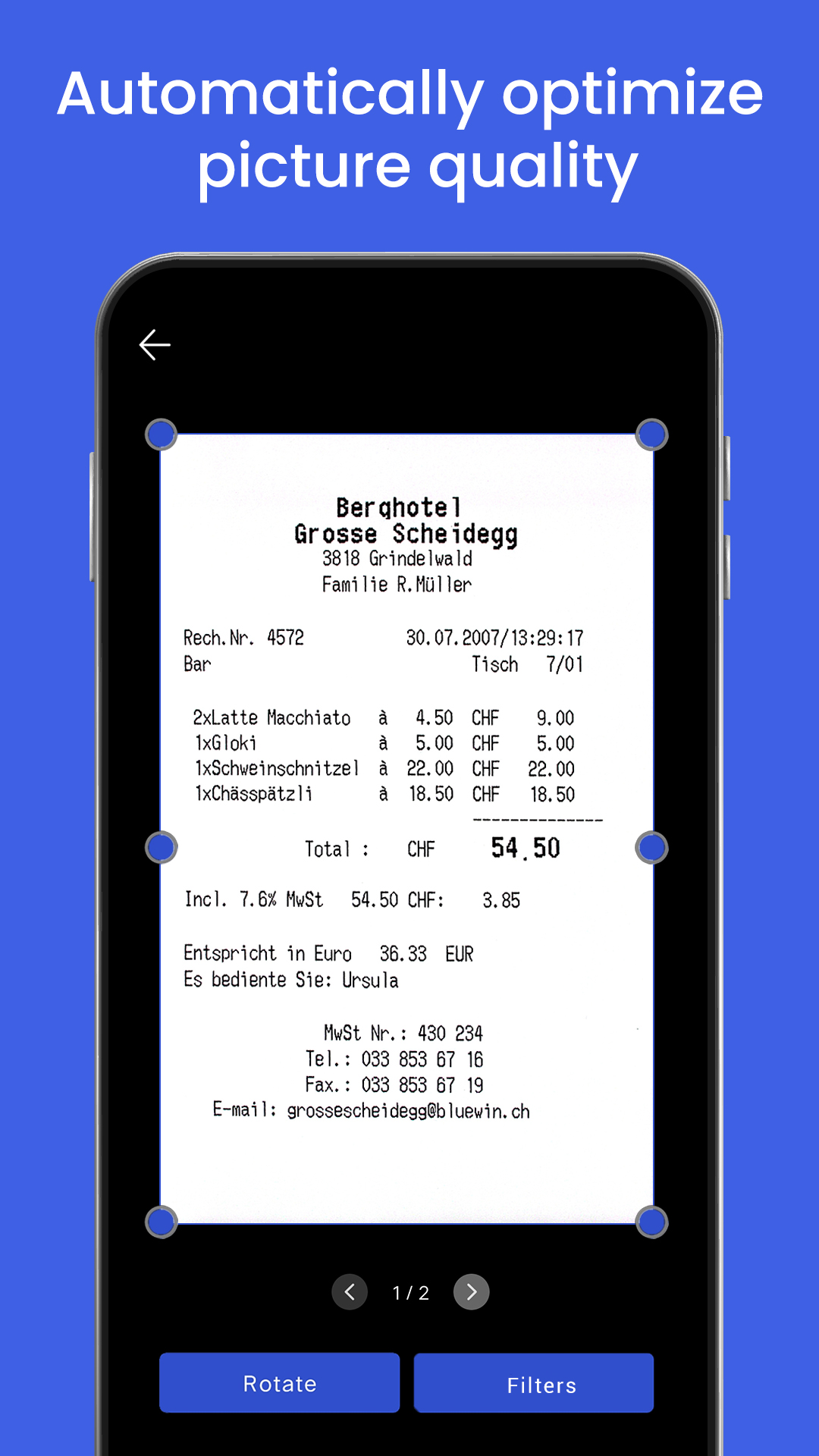 اسکرین شات 4 برنامه X Cam Scanner, PDF scanner