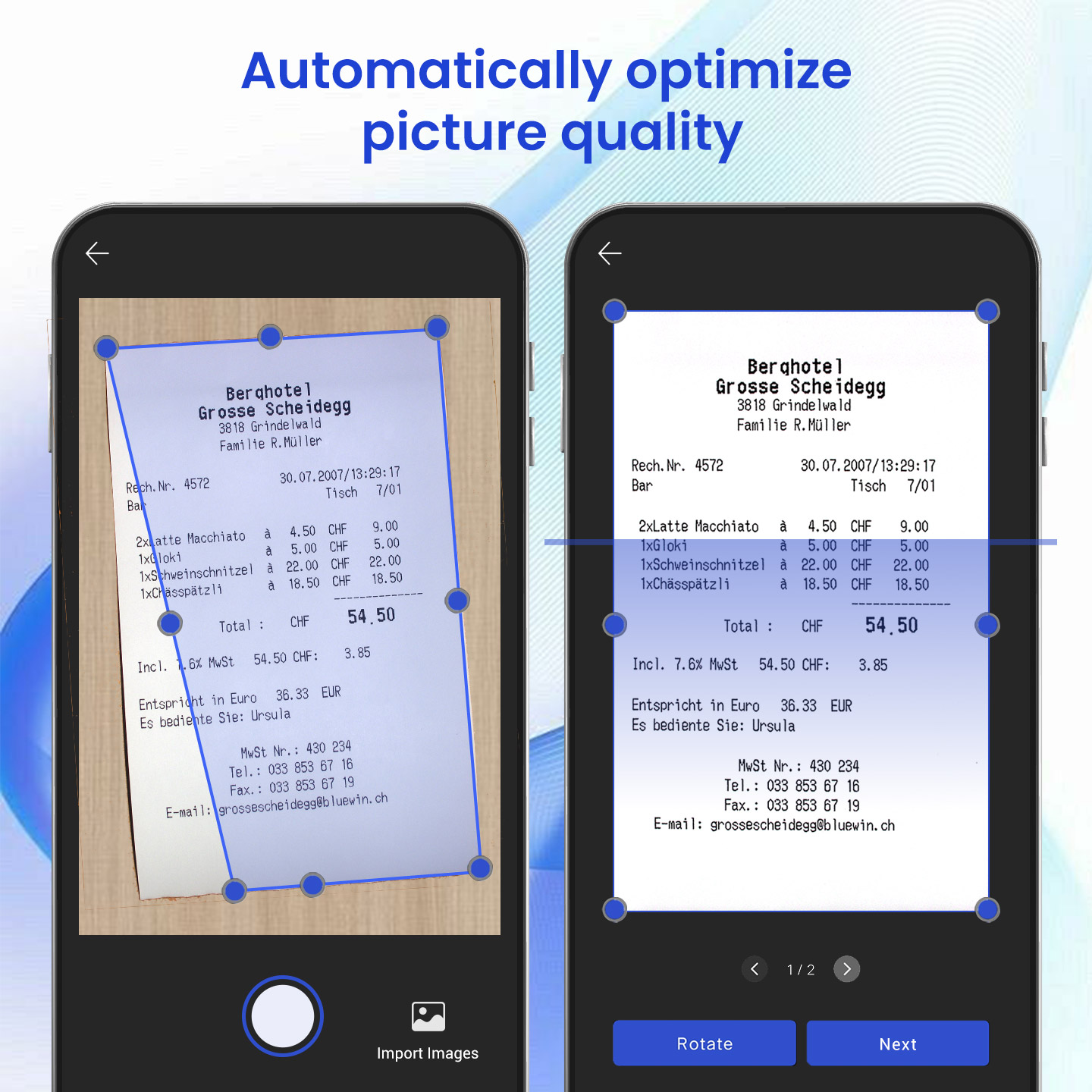 اسکرین شات 2 برنامه X Camera Scanner, PDF scanner