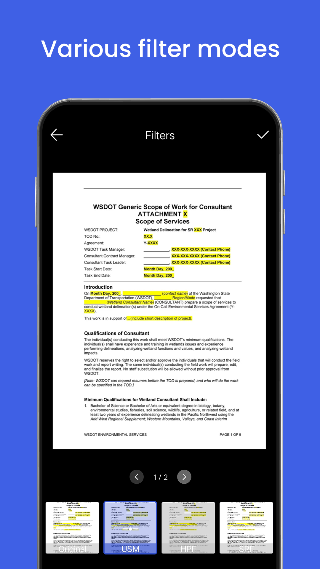 اسکرین شات 5 برنامه X Cam Scanner, PDF scanner
