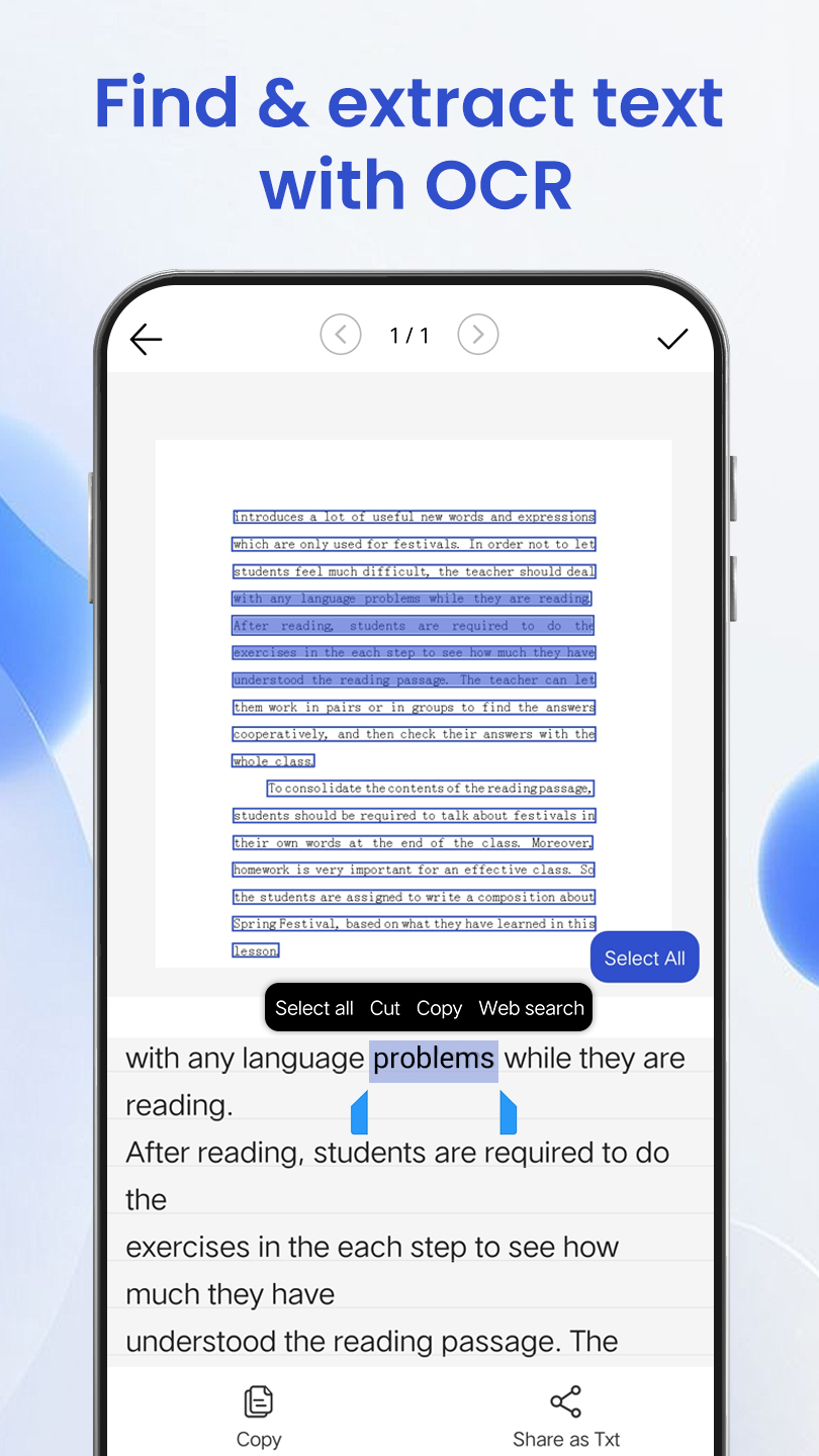 اسکرین شات 6 برنامه X Camera Scanner, PDF scanner