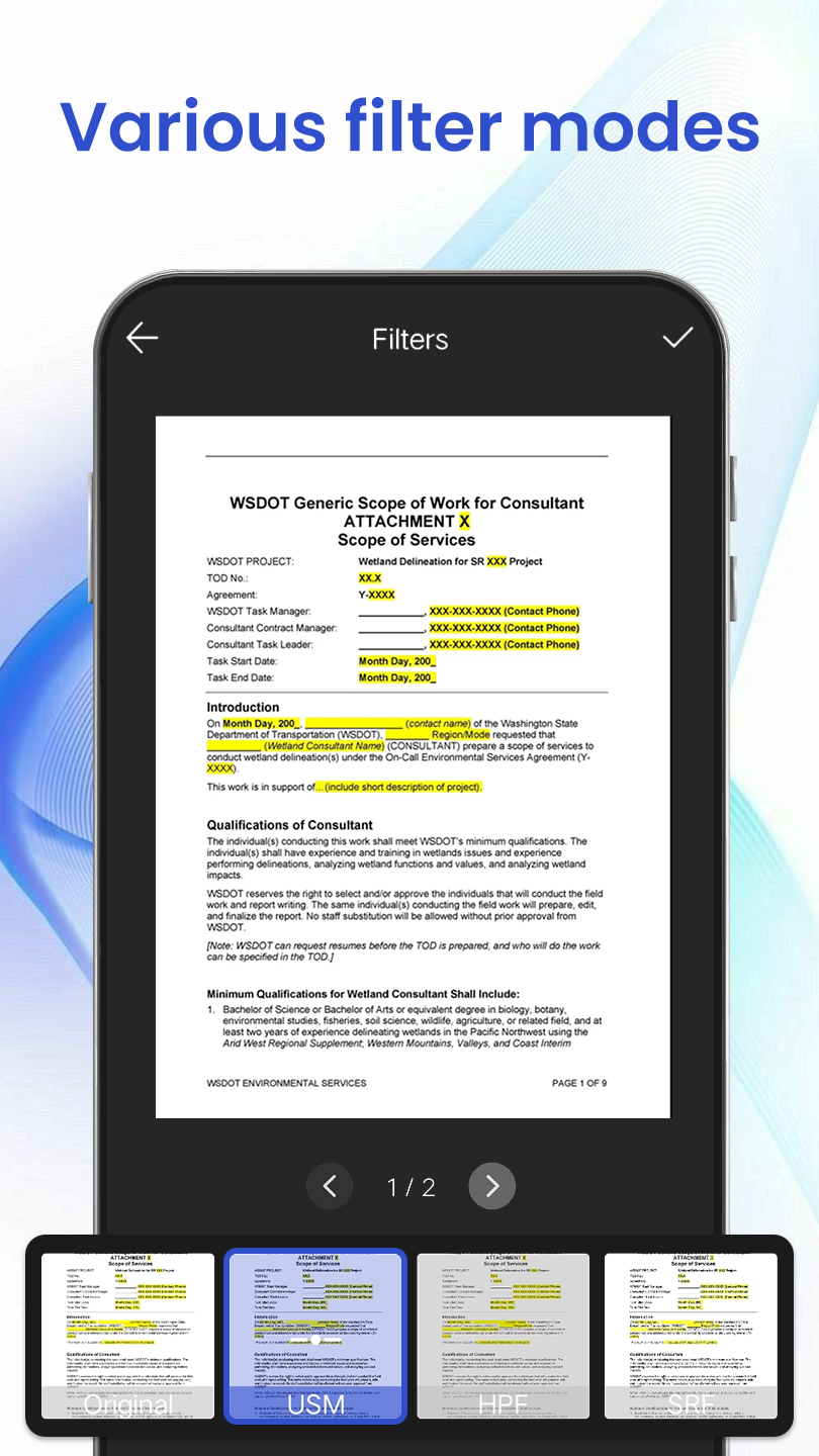 اسکرین شات 8 برنامه X Camera Scanner, PDF scanner