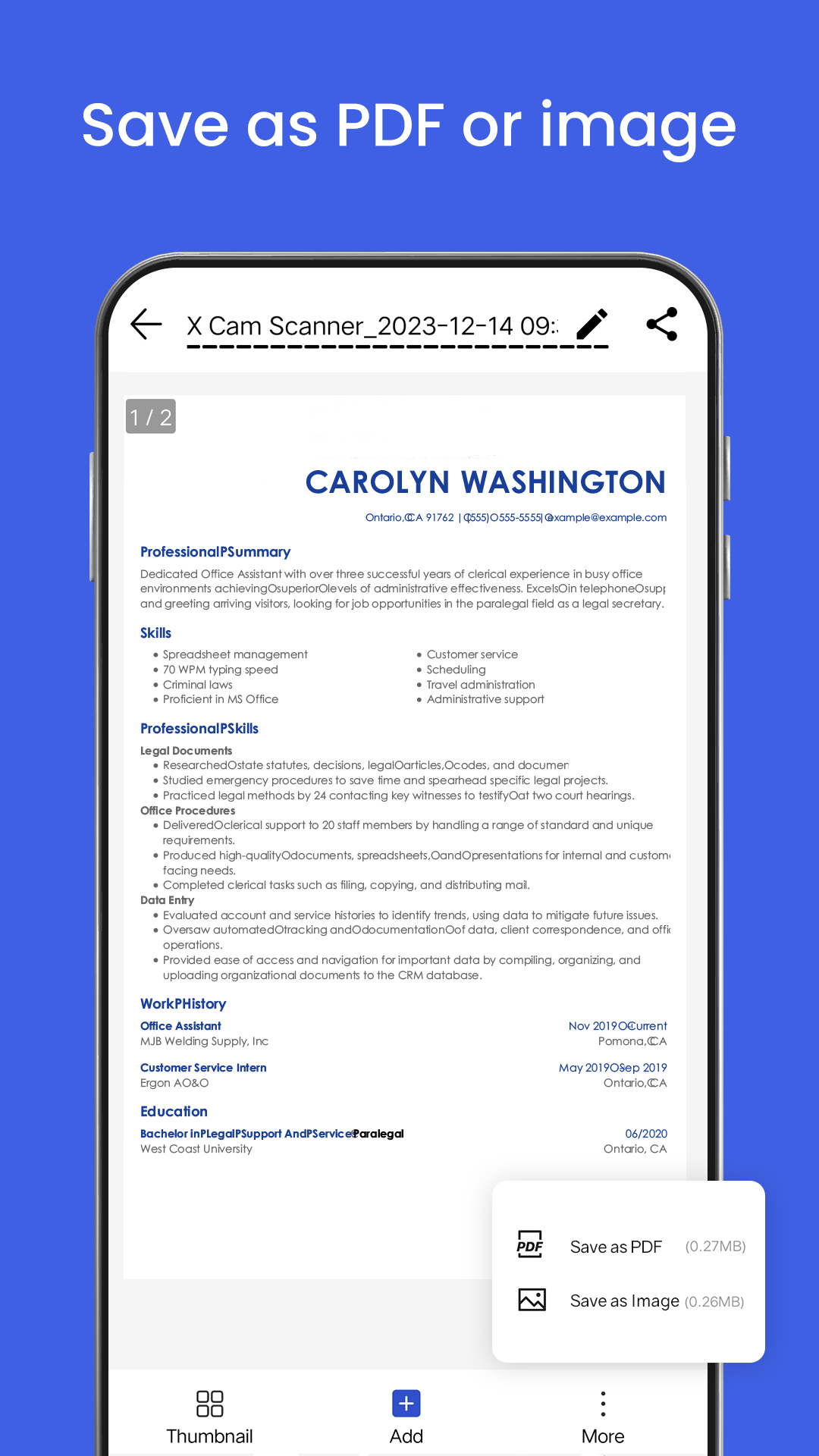 اسکرین شات 7 برنامه X Cam Scanner, PDF scanner
