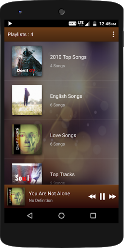 اسکرین شات 5 برنامه PowerAudio Pro Music Player