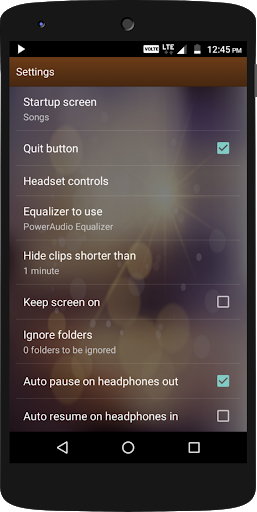 اسکرین شات 7 برنامه PowerAudio Pro Music Player
