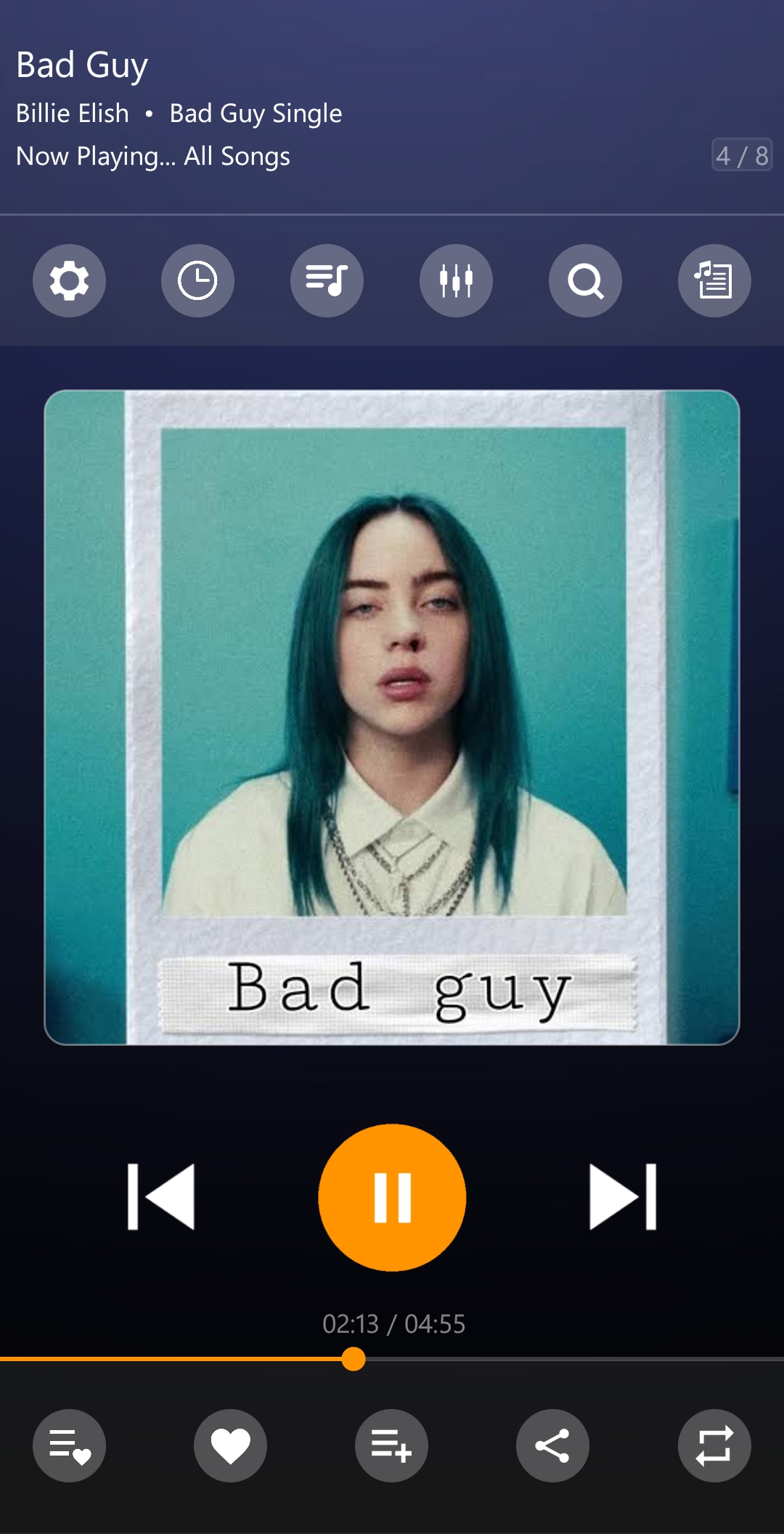 اسکرین شات 2 برنامه PowerAudio Music Player