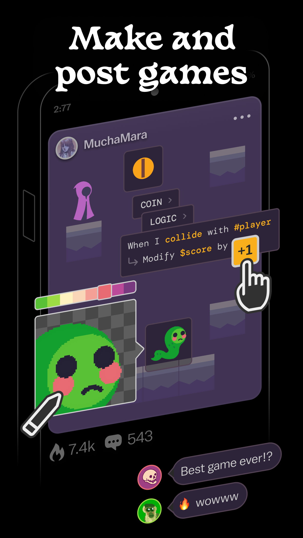 اسکرین شات 1 برنامه Castle - Make and Pla‪y