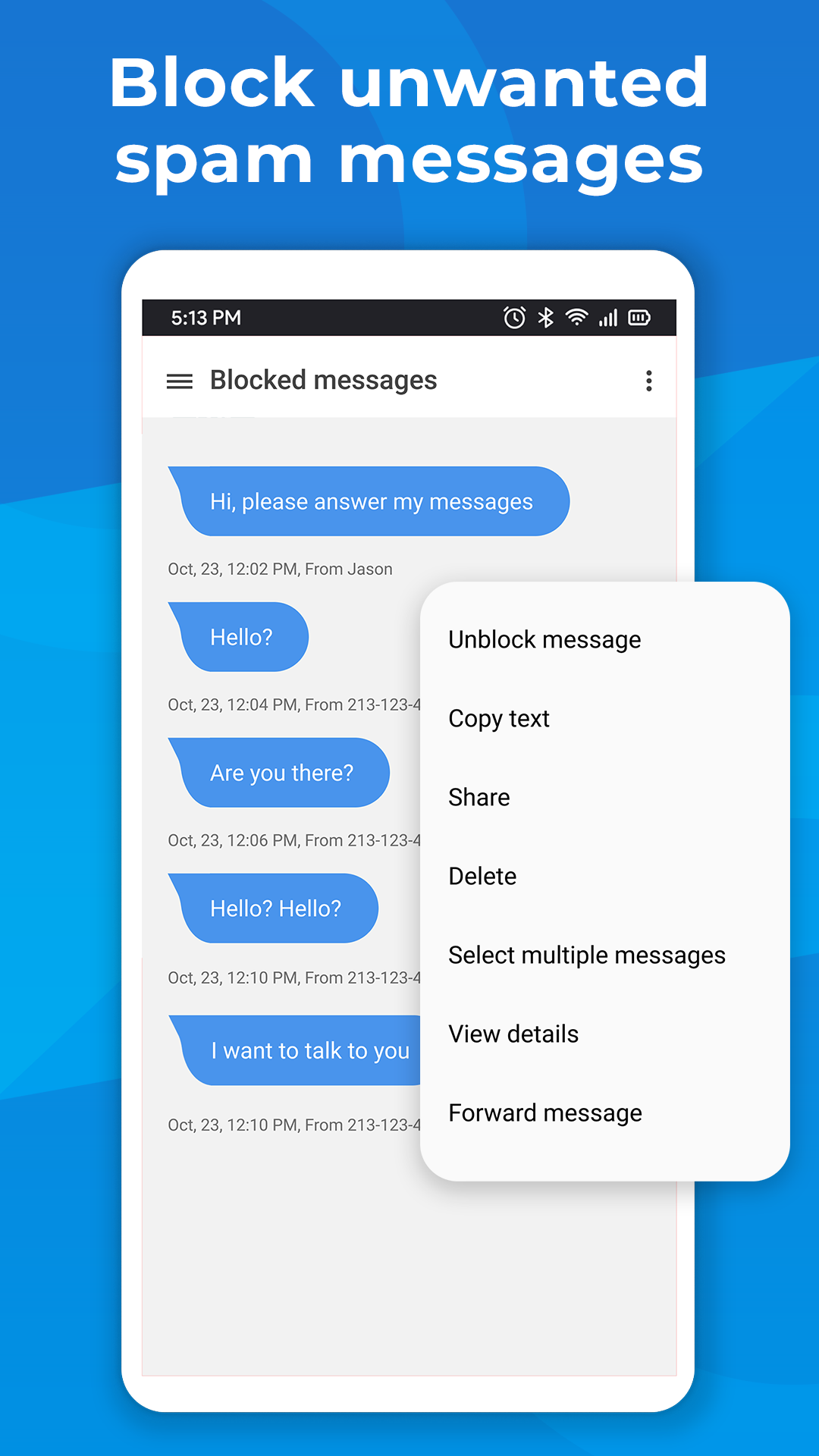 اسکرین شات 6 برنامه Pulse SMS (Phone/Tablet/Web)