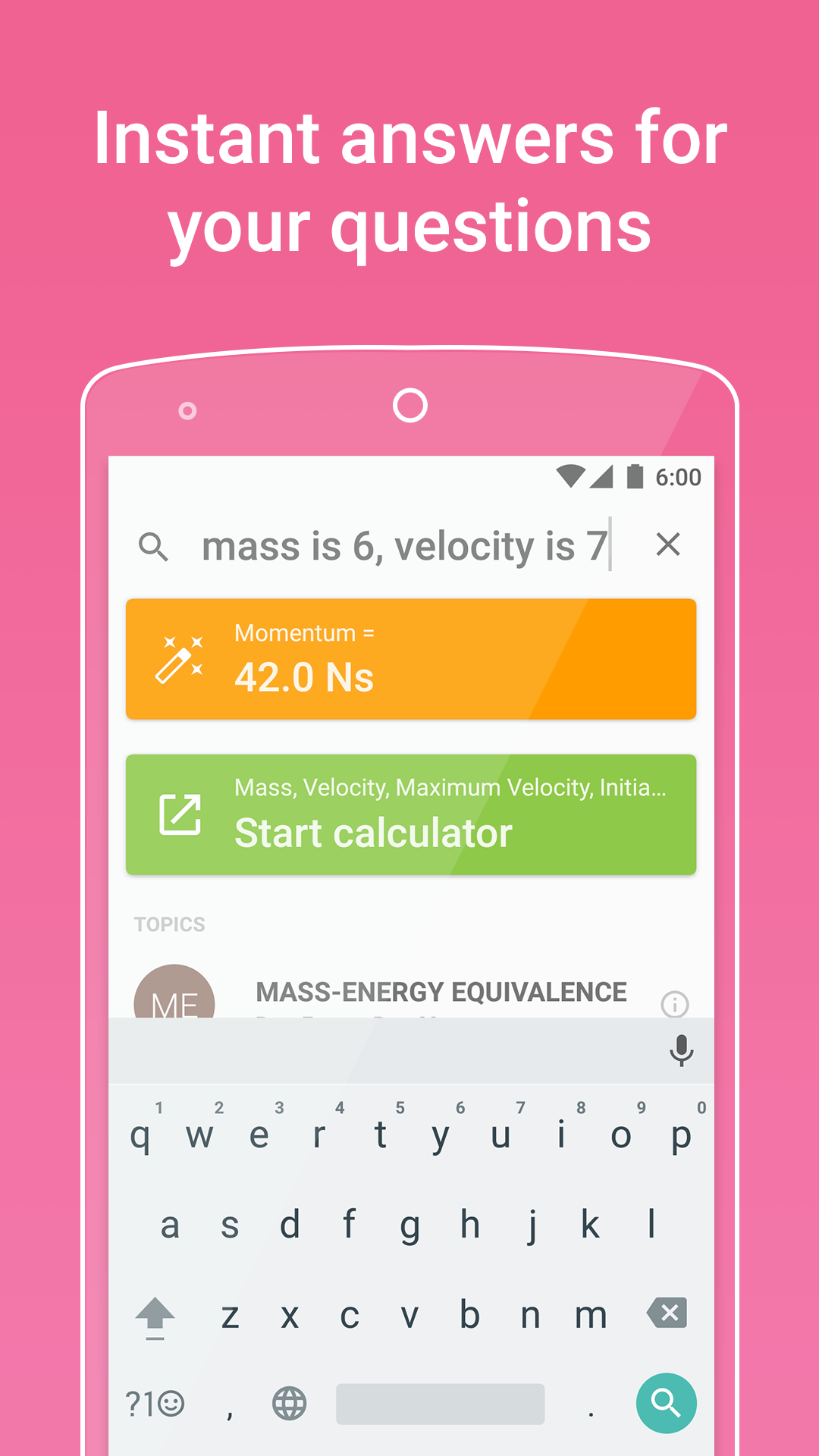 اسکرین شات 4 برنامه PhyWiz - Physics Solver