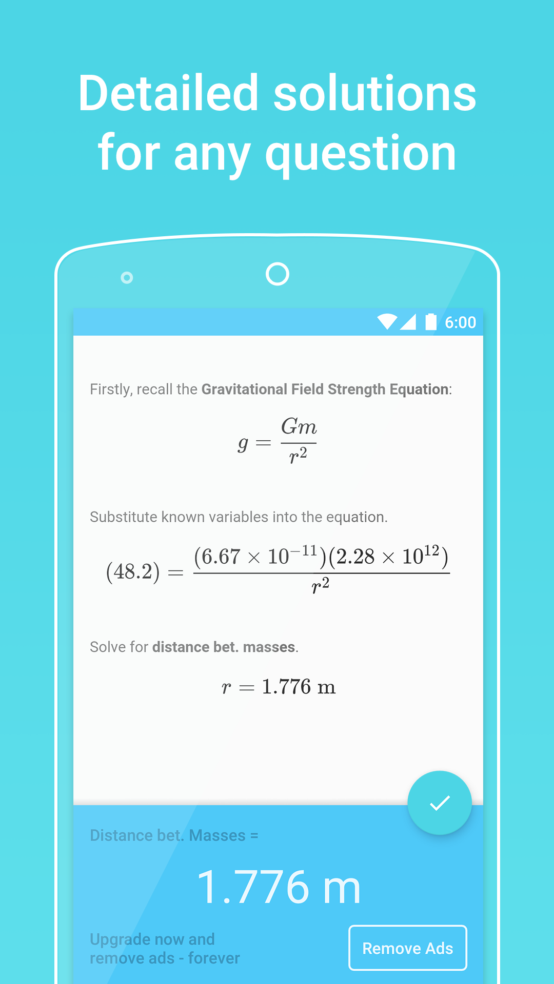 اسکرین شات 3 برنامه PhyWiz - Physics Solver
