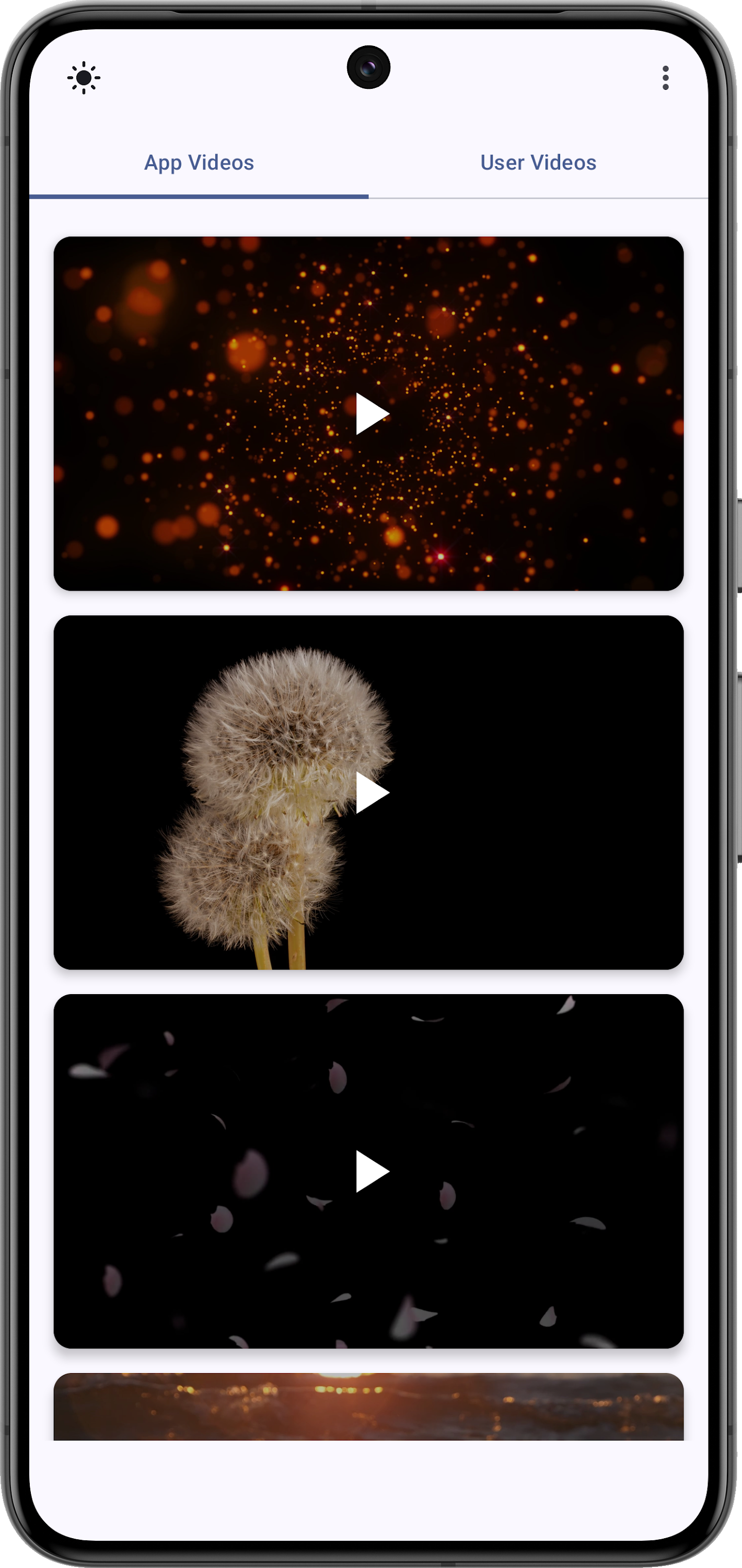 اسکرین شات 6 برنامه Honor 400 Video Wallpapers
