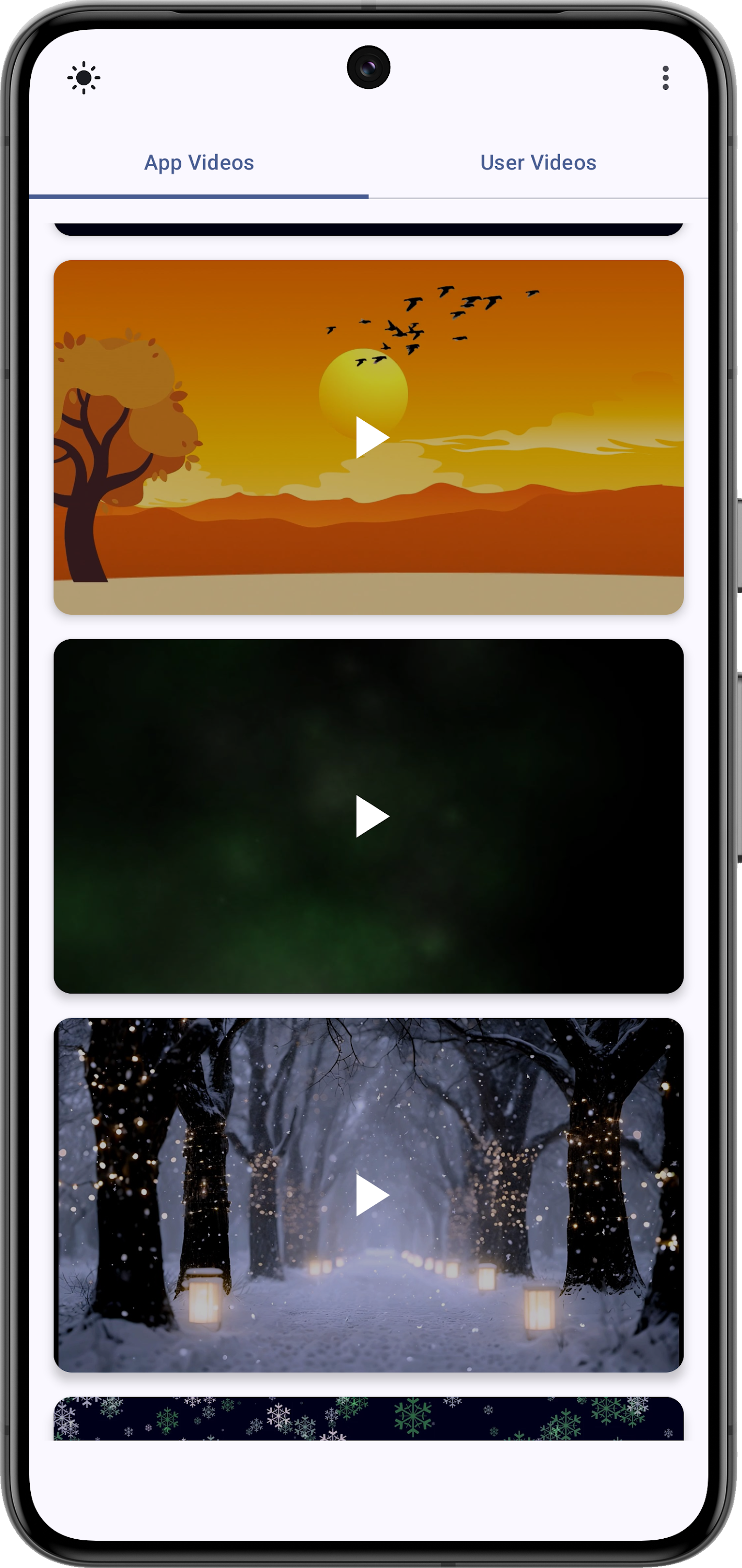 اسکرین شات 5 برنامه Honor 400 Video Wallpapers