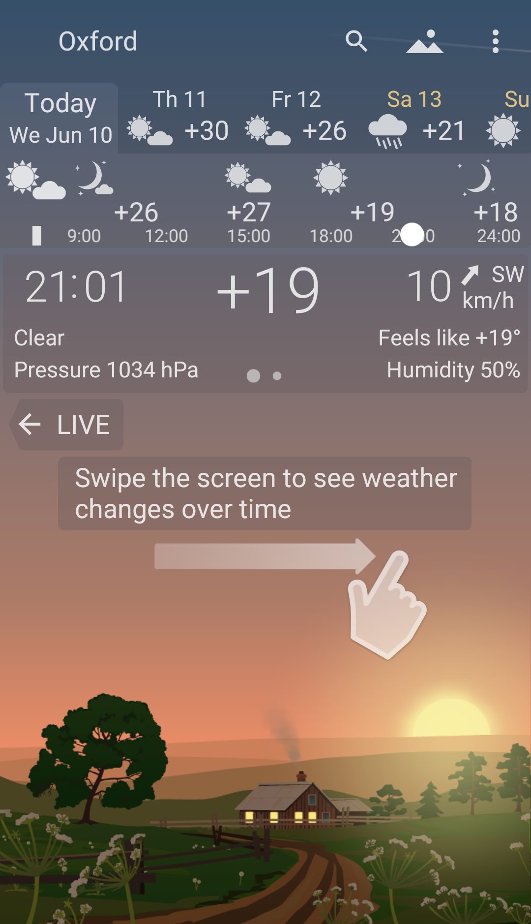 اسکرین شات 3 برنامه YoWindow Weather and wallpaper