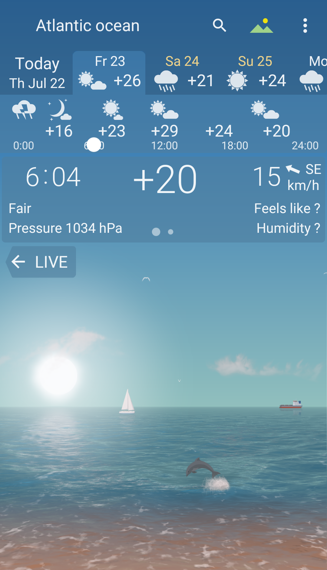 اسکرین شات 4 برنامه YoWindow Weather and wallpaper
