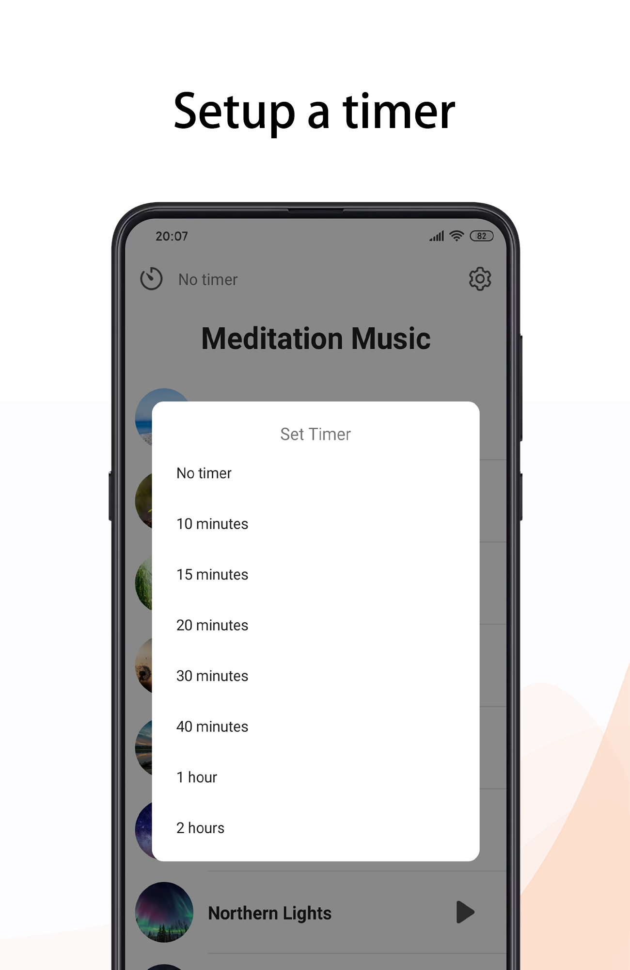 اسکرین شات 5 برنامه Meditation Music - meditate