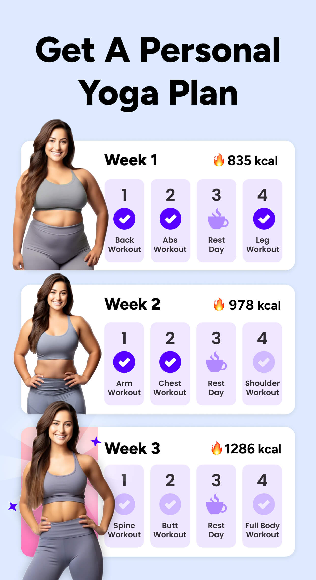 اسکرین شات 2 برنامه Yoga for Beginners Weight Loss