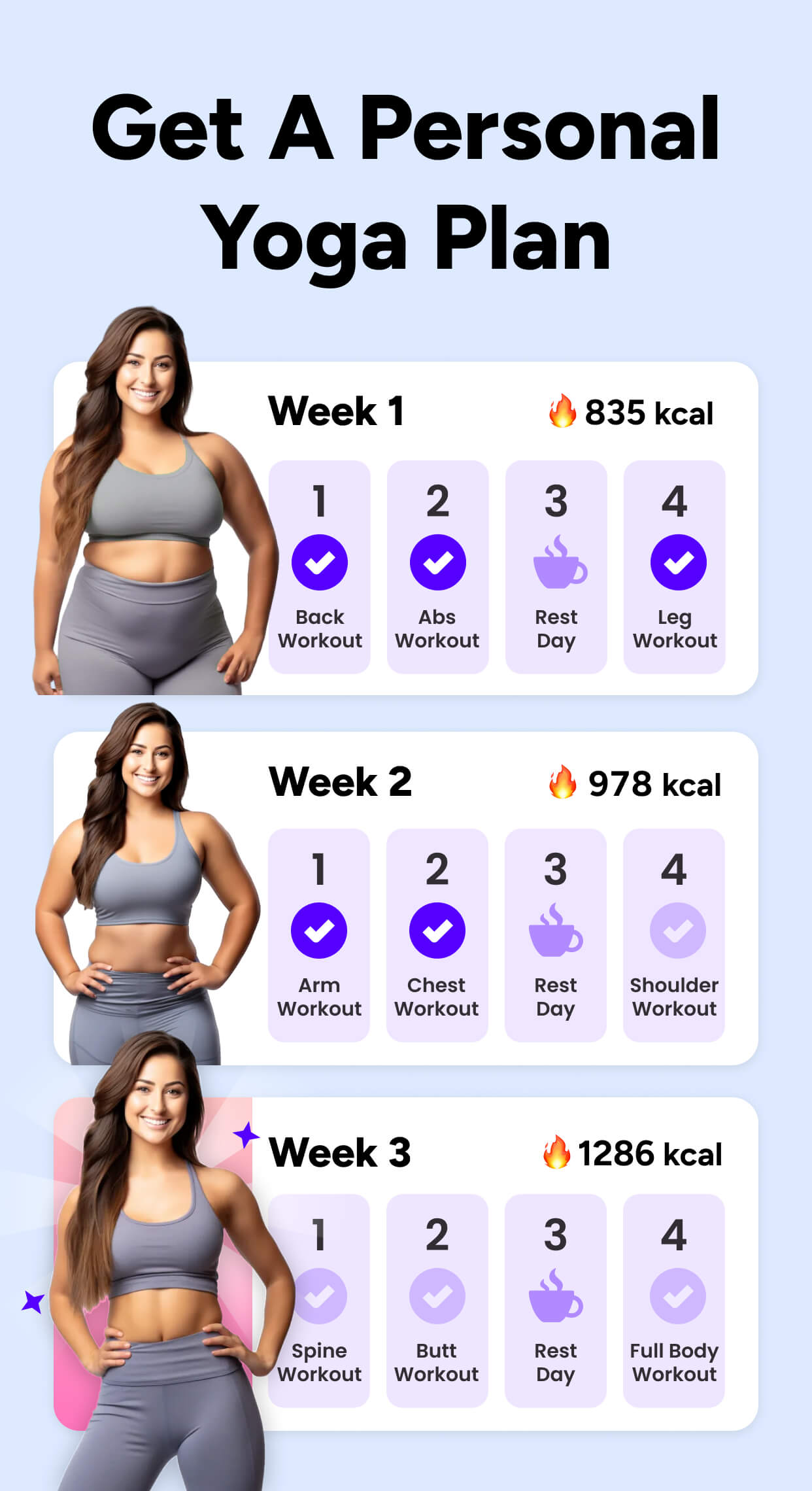 اسکرین شات 2 برنامه Yoga for Beginners Weight Loss