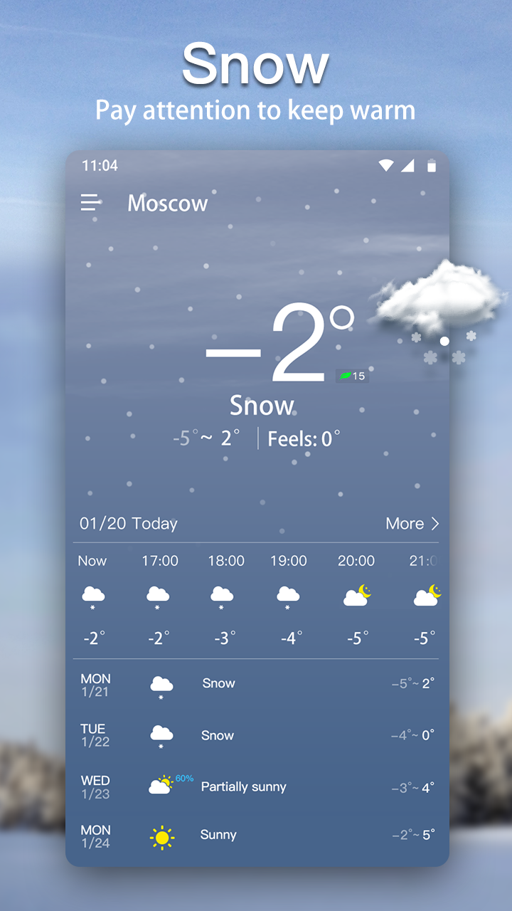 اسکرین شات 3 برنامه Weather: Live Weather Forecast