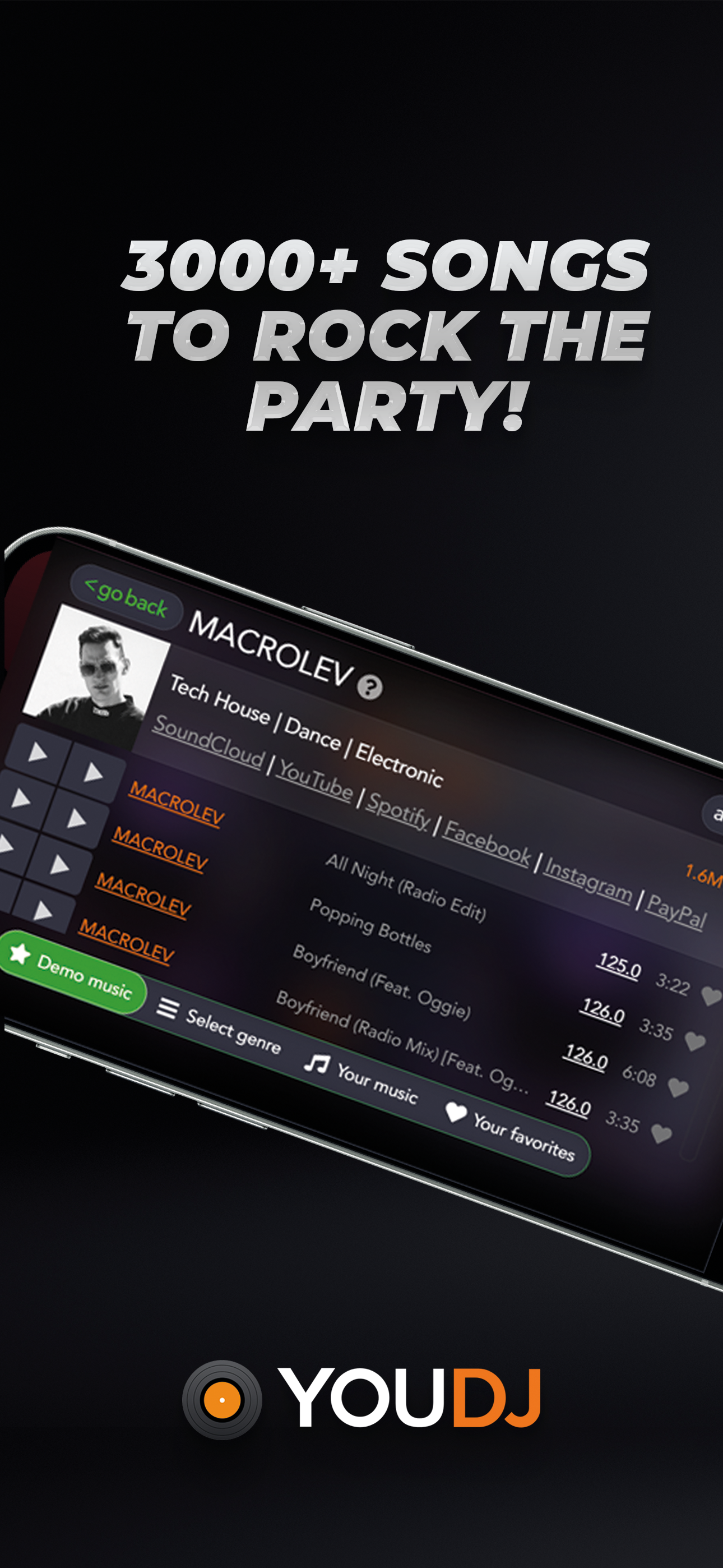 اسکرین شات 5 برنامه YouDJ Mixer - Easy DJ app