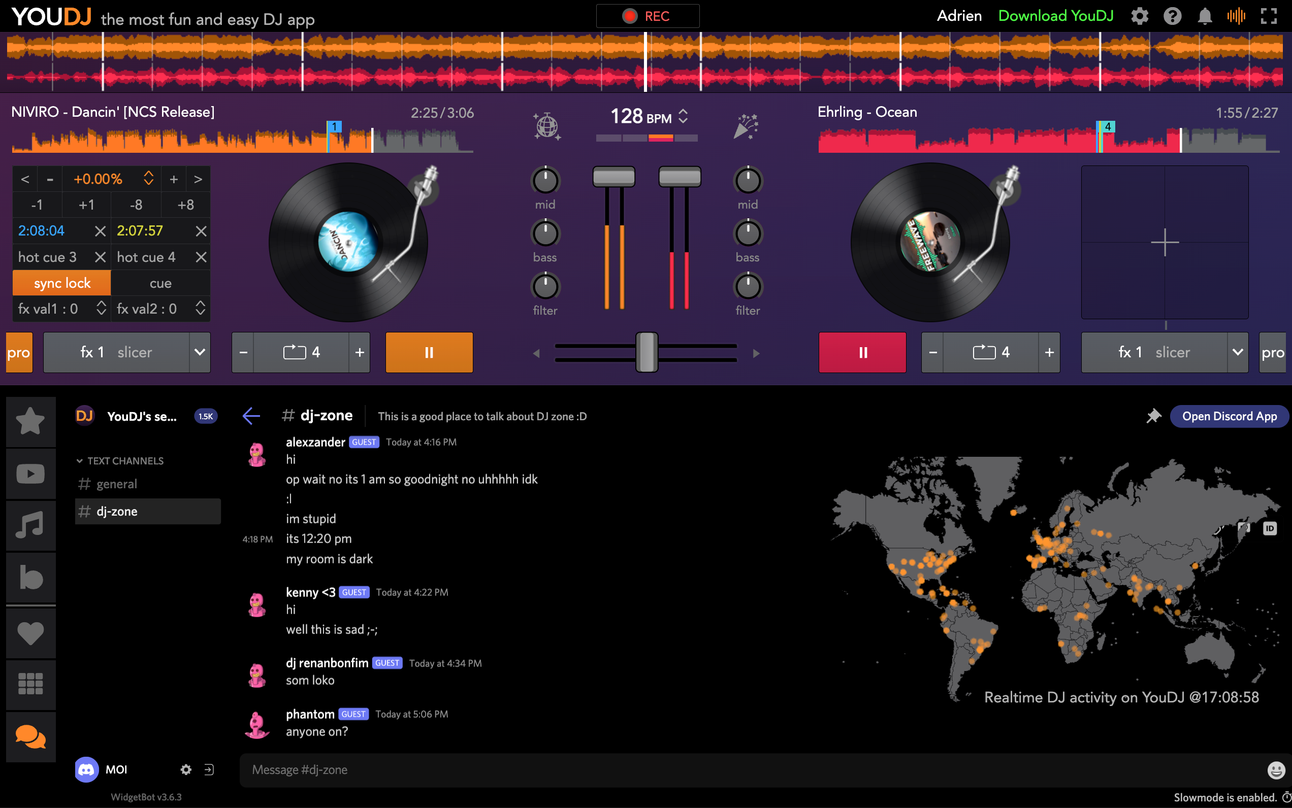 اسکرین شات 4 برنامه YouDJ Desktop - music DJ app