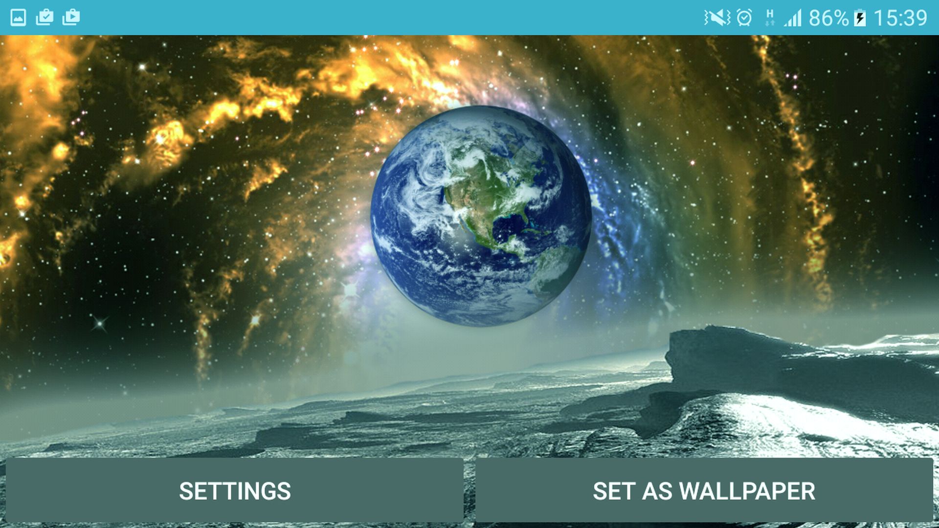 اسکرین شات 2 برنامه Space Landscape