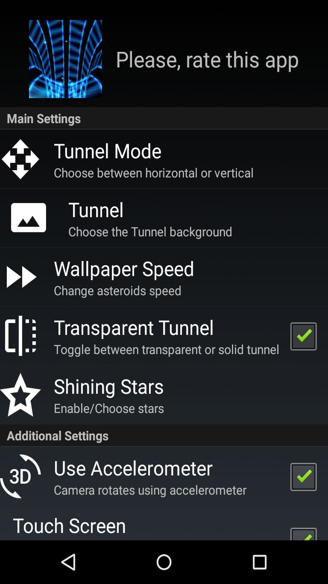 اسکرین شات 5 برنامه Tunnel Live Wallpaper