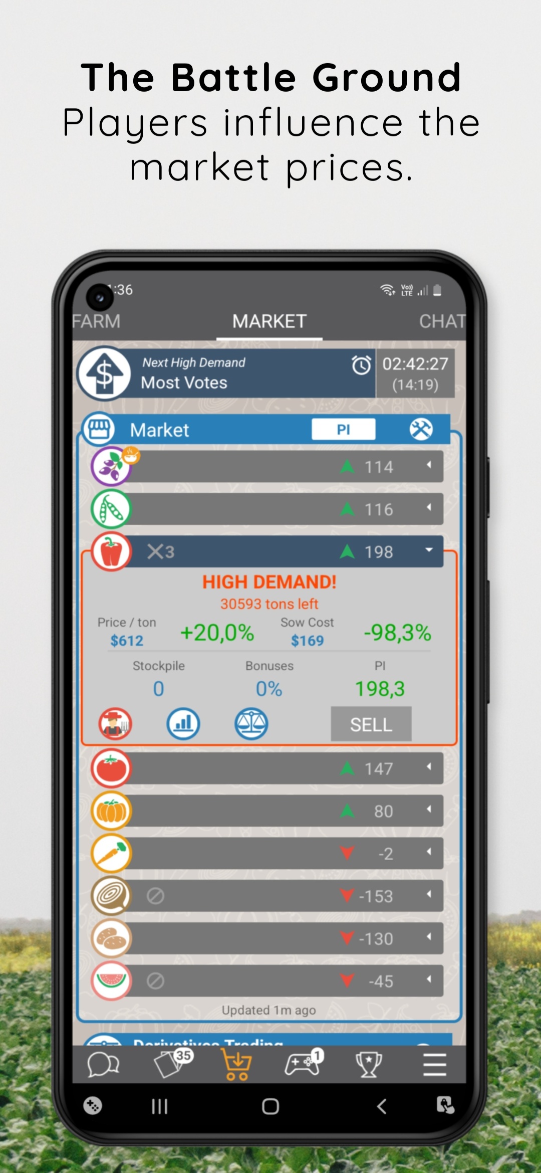 اسکرین شات 2 بازی Farm Wars - Market Conquest