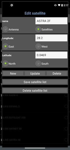 اسکرین شات 4 برنامه Satellite Locator