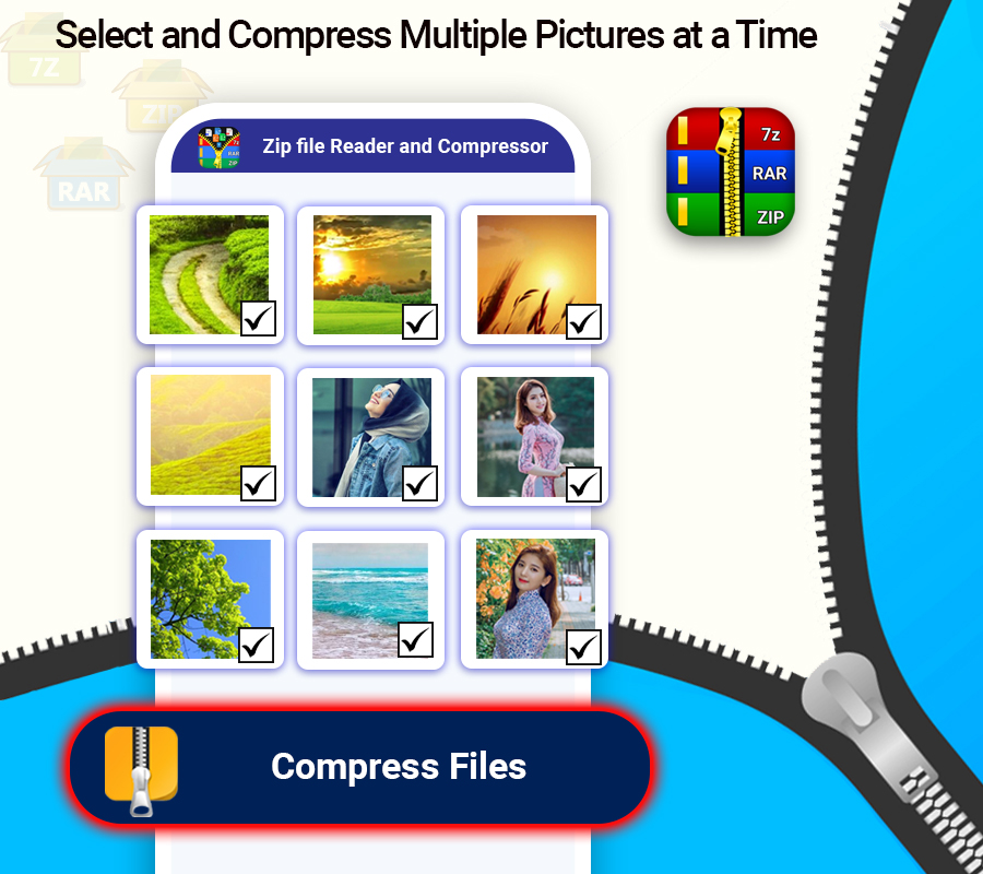 اسکرین شات 8 برنامه Zip File Reader-RAR Extractor
