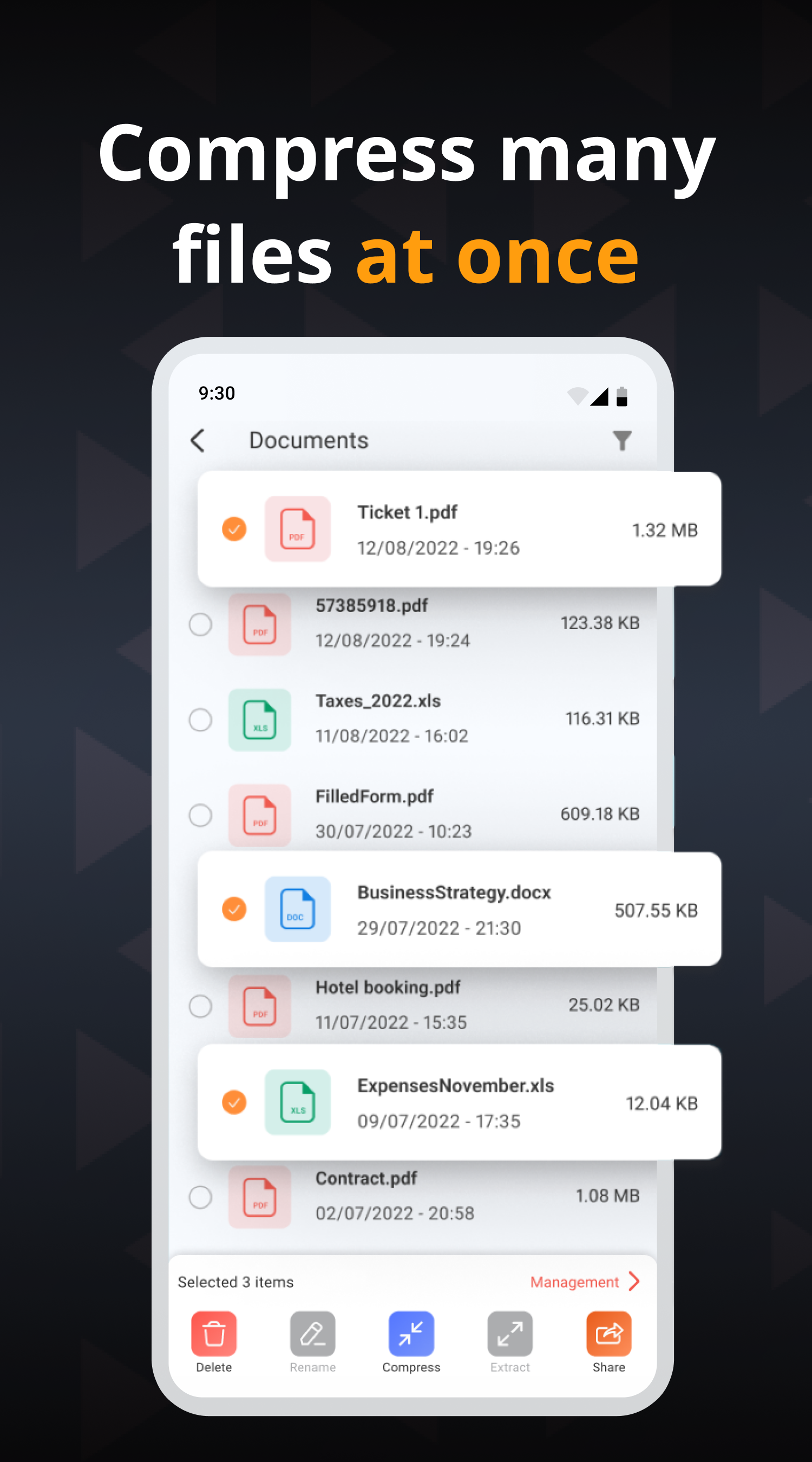 اسکرین شات برنامه Zip-Unzip-File Extractor 4