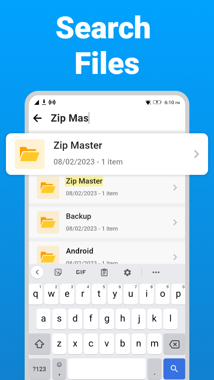 اسکرین شات 6 برنامه Zip Extractor - UnZIP, UnRAR