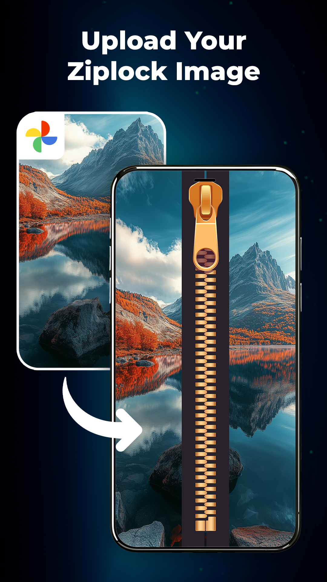 اسکرین شات 6 برنامه Zipper Lock Screen Wallpaper