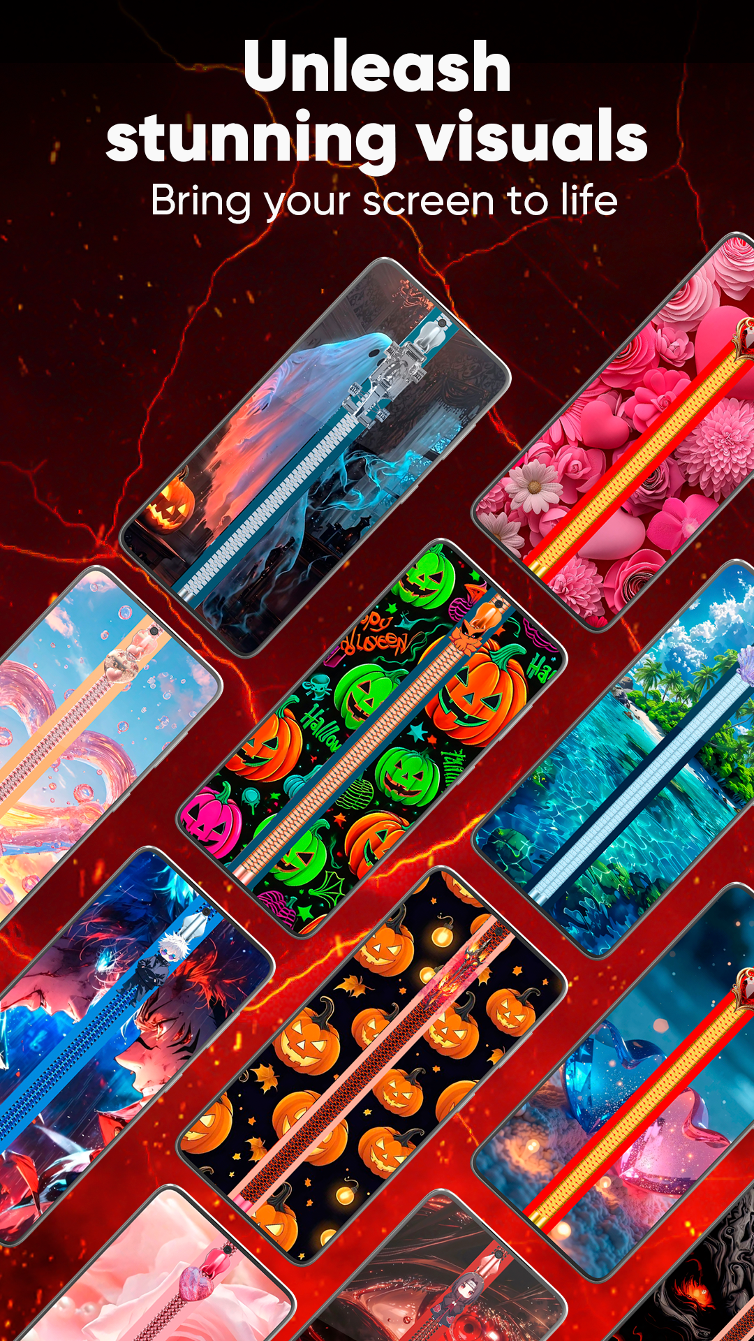 اسکرین شات 4 برنامه Zipper Lock Screen & Wallpaper