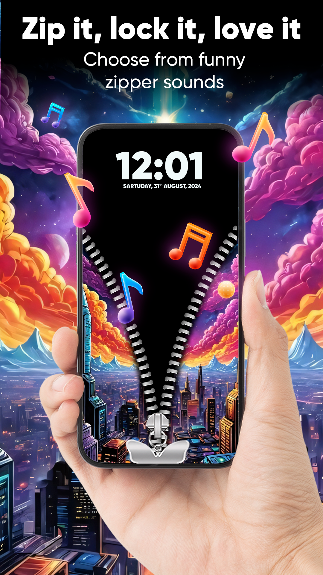 اسکرین شات 7 برنامه Zipper Lock Screen & Wallpaper
