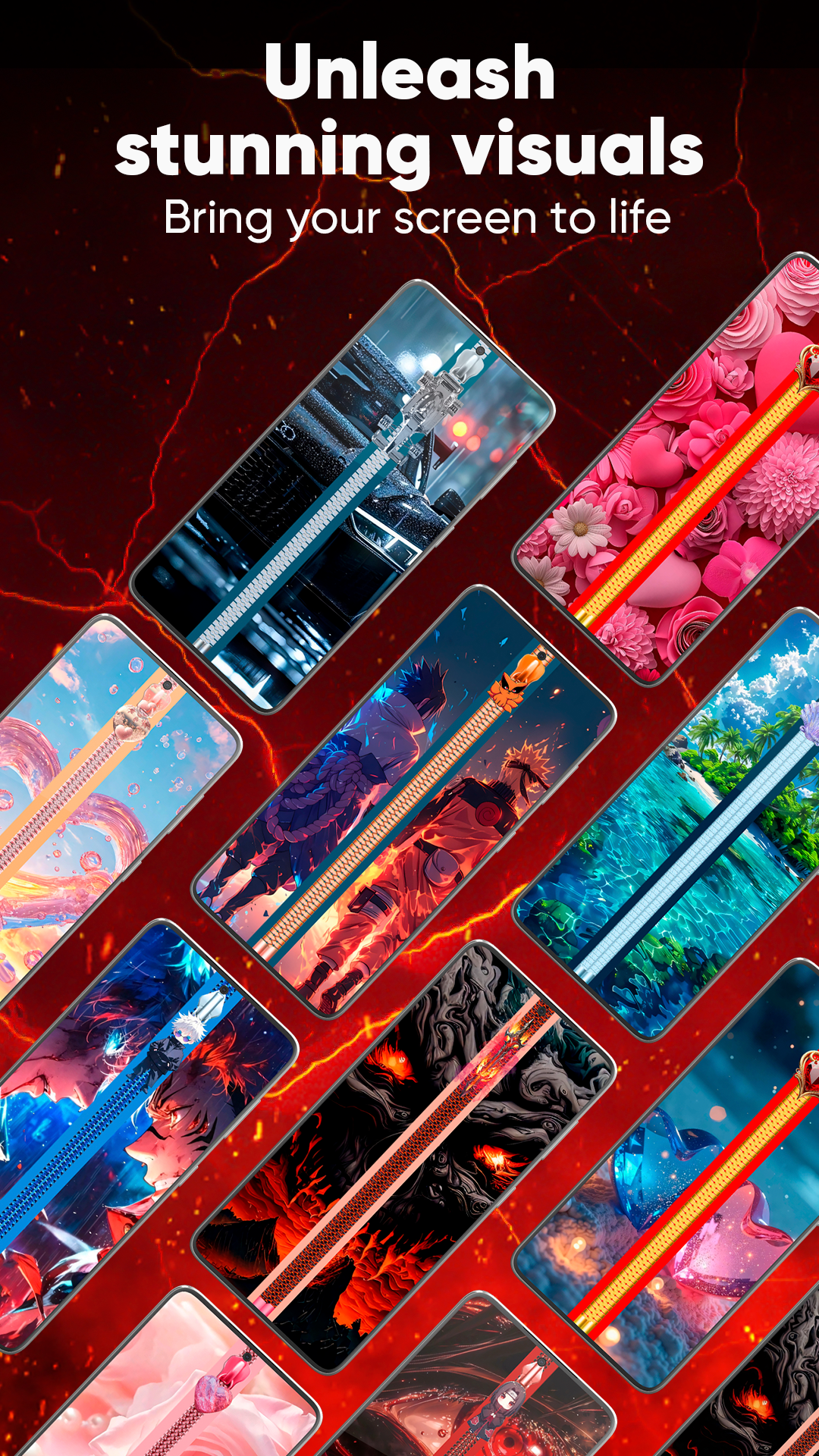 اسکرین شات 4 برنامه Zipper Lock Screen & Wallpaper