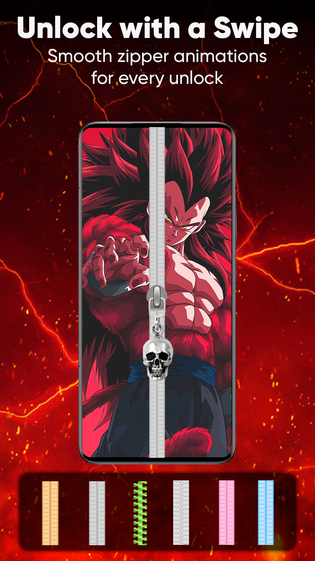 اسکرین شات 6 برنامه Zipper Lock Screen & Wallpaper