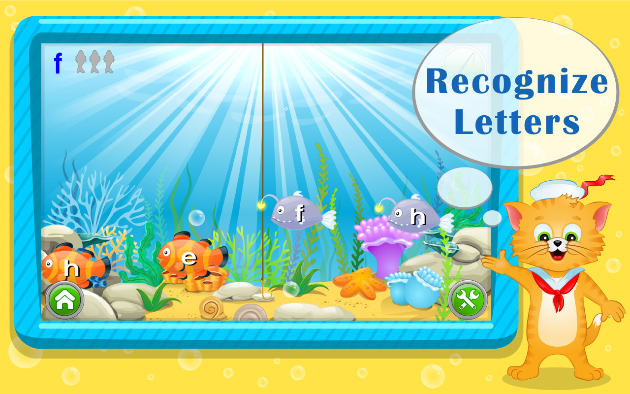 اسکرین شات 1 بازی Learn Letters with Captain Cat