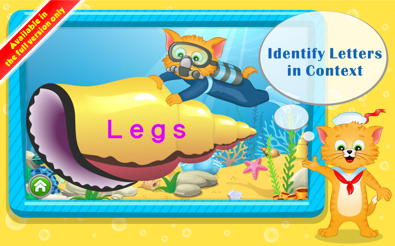 اسکرین شات 4 بازی Learn Letters with Captain Cat
