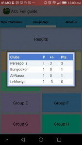 اسکرین شات برنامه راهنمای کامل جام باشگاه های آسیا 3