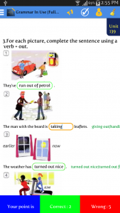 اسکرین شات برنامه آموزش گرامر انگلیسی Grammar In Use 2