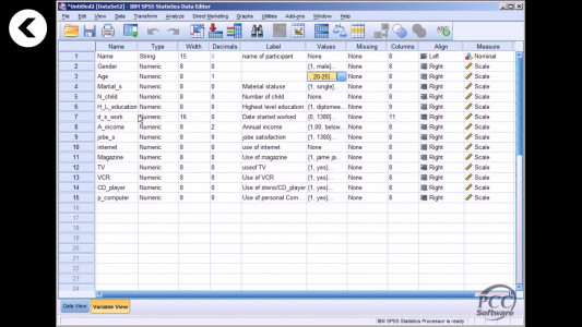 اسکرین شات برنامه آموزش جامع نرم افزار SPSS 4