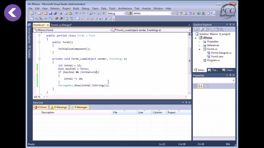اسکرین شات برنامه آموزش جامع  Visual C#.net 3