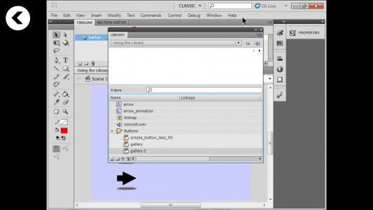اسکرین شات برنامه آموزش جامع نرم افزار Adobe Flash 4