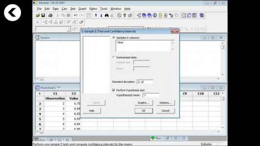 اسکرین شات برنامه آموزش جامع  نرم افزار Minitab 3
