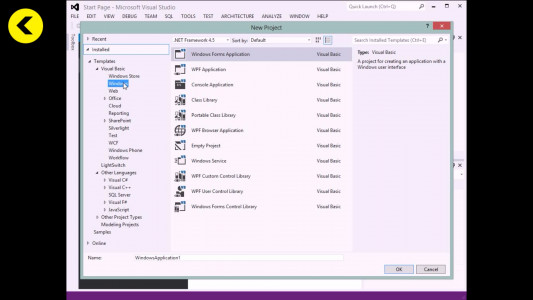 اسکرین شات برنامه آموزش Visual Basic 2