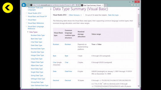 اسکرین شات برنامه آموزش Visual Basic 5